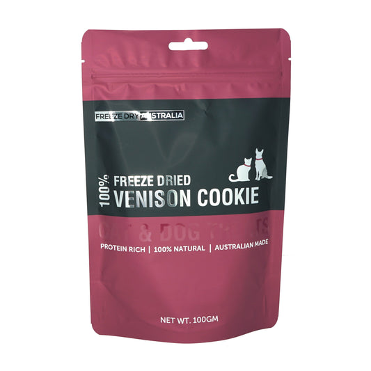 FDA (FREEZE DRY AUSTRALIA) FREEZE DRIED VENISON COOKIE- PET TREAT